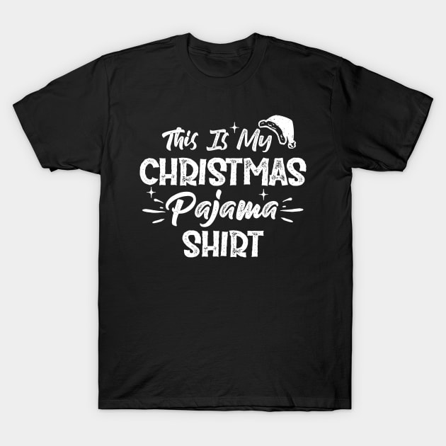 This Is My Christmas Pajama Shirt Funny Christmas T-Shirt by SloanCainm9cmi